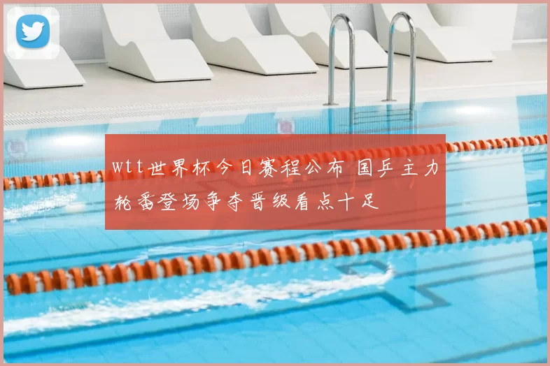 wtt世界杯今日赛程公布 国乒主力轮番登场争夺晋级看点十足
