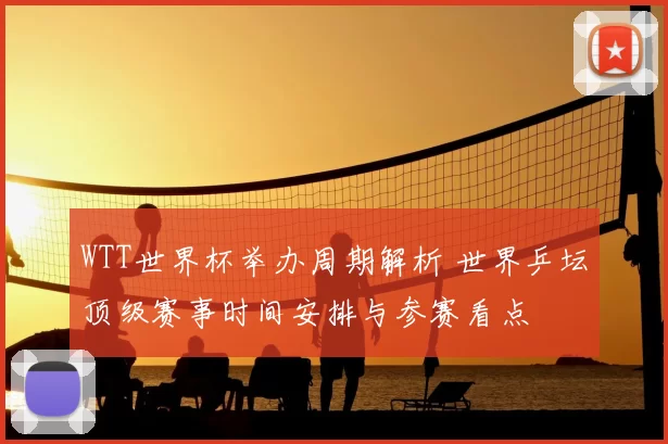 WTT世界杯举办周期解析 世界乒坛顶级赛事时间安排与参赛看点